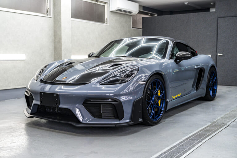 【ポルシェ 718 Spyder RS】フルプロテクションフィルム&カスタム!